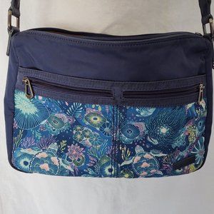 sakroots New Adventure Hobo purse in Royal Blue seascape
